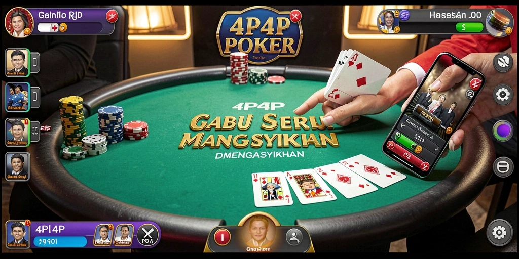 Tampilan gameplay menarik dari 4P4P yang mengasyikkan.