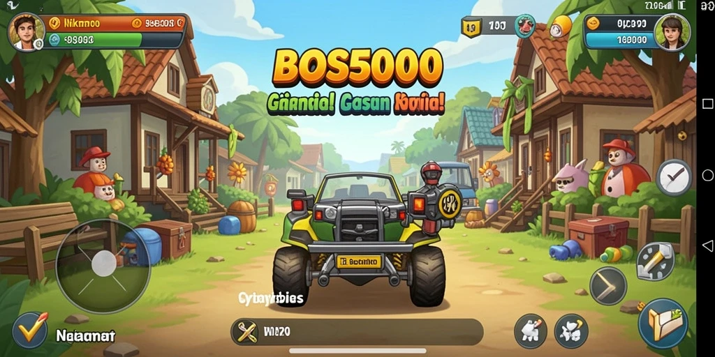 Menampilkan gameplay seru di BOS5000 dengan tantangan menarik.