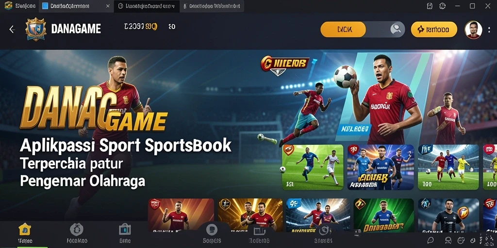 Tangkapan layar utama <strong>DANAGAME</strong> menunjukkan pengalaman taruhan olahraga yang mendebarkan.