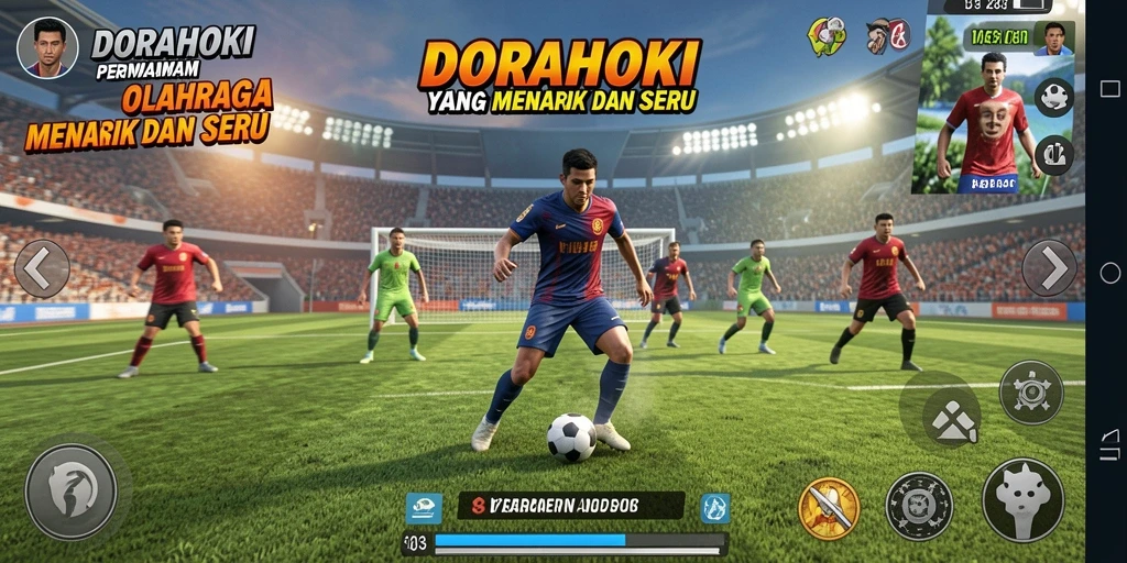 Tampilan gameplay DORAHOKI yang seru dan kompetitif.
