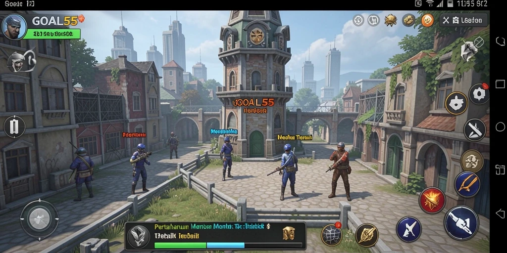 Tangkapan layar menunjukkan aksi menara dan musuh dalam gameplay Tower Defense.