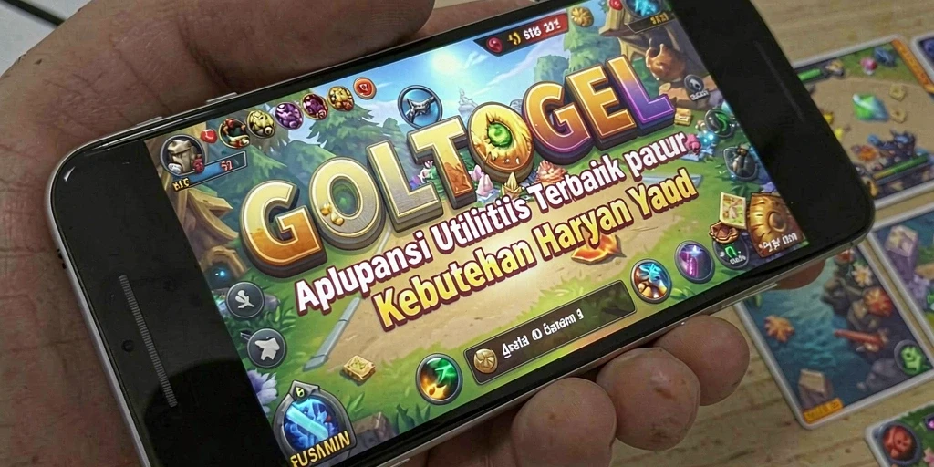 Tampilan utama GOLTOGEL dengan fitur-fitur utilitas yang terintegrasi.