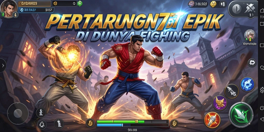 Tampilan gameplay GRAND77BET dengan aksi pertarungan yang mendebarkan.