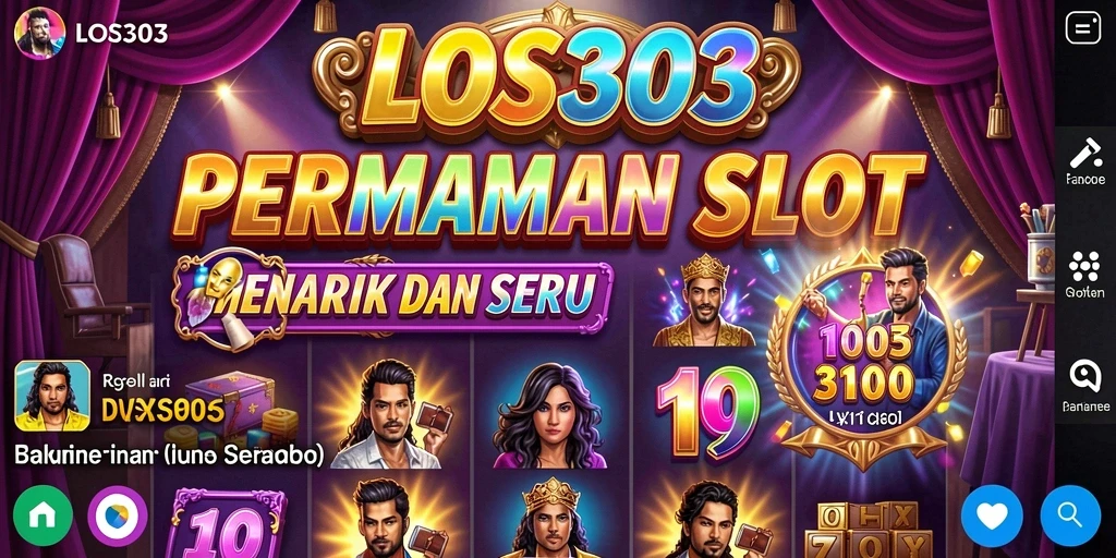 Tampilan menarik gameplay Slot di LOS303 dengan berbagai tema yang seru.