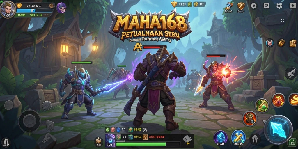 Tampilan menarik dari gameplay ARPG MAHA168 yang mendebarkan.
