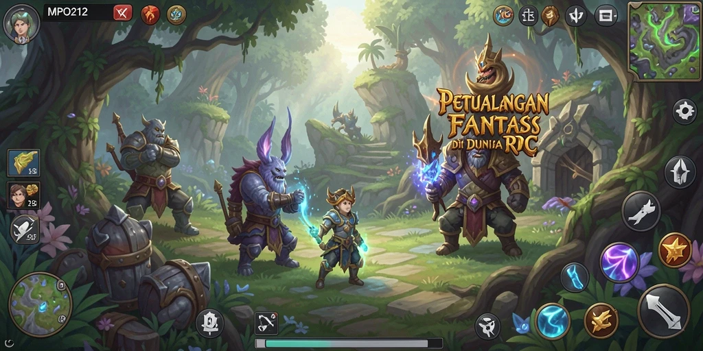 Tampilan menarik dari gameplay MPO2121 yang penuh aksi RPG.