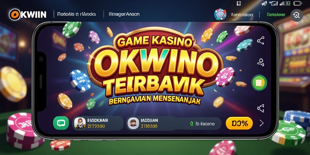 Screenshot gameplay OKWIN menunjukkan aksi seru dalam permainan Kasino.