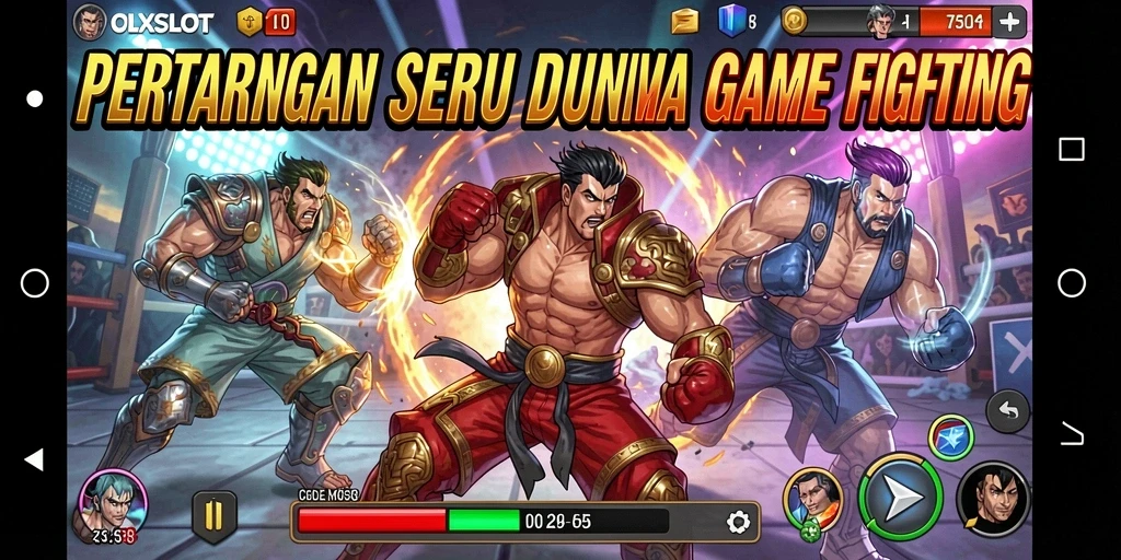 Gameplay seru dalam pertarungan karakter OLXSLOT yang menegangkan.