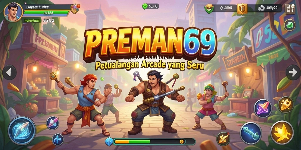 Tampilan gameplay seru dari PREMAN69 yang penuh aksi dan tantangan.
