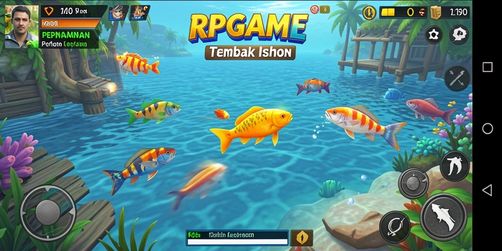 Tangkapan ikan yang seru dalam RPGAME dengan grafis memukau.
