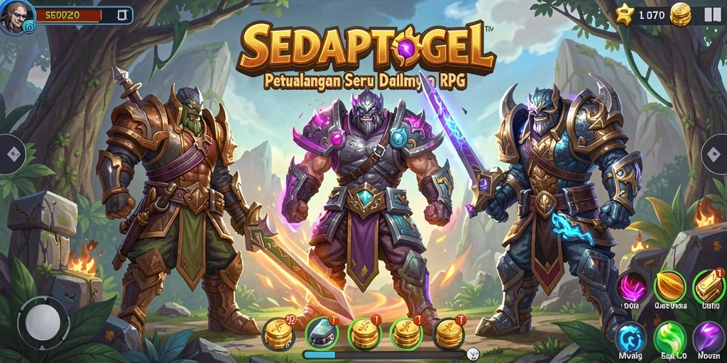 Tampilan gameplay SEDAPTOGEL yang seru dan menantang dalam dunia RPG.