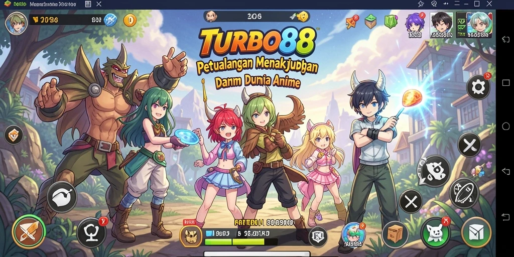 Gameplay menarik dalam dunia anime yang penuh warna.