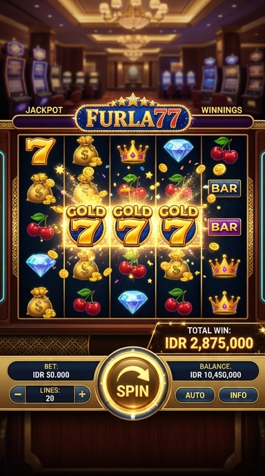 Tampilan antarmuka furla77 yang sederhana dan intuitif.